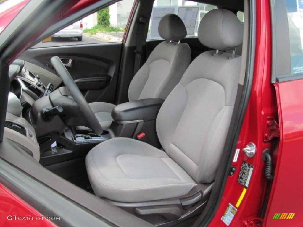 Taupe Interior 2010 Hyundai Tucson GLS Photo #65657494