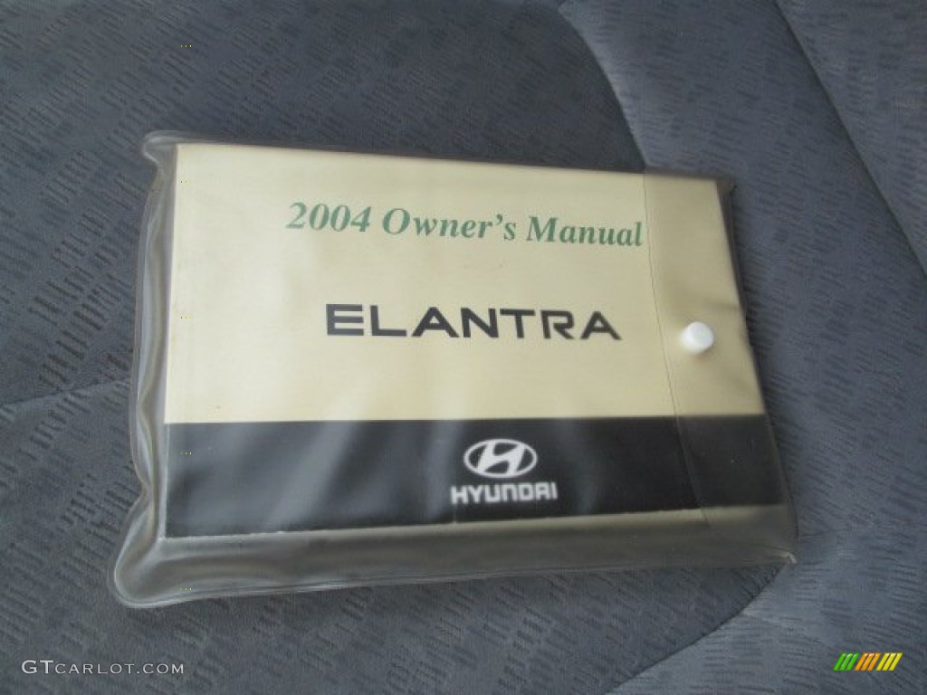 2004 Elantra GLS Sedan - Black Obsidian / Gray photo #22