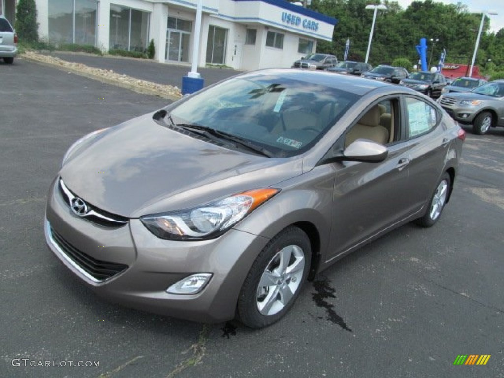 2013 Elantra GLS - Desert Bronze / Beige photo #3