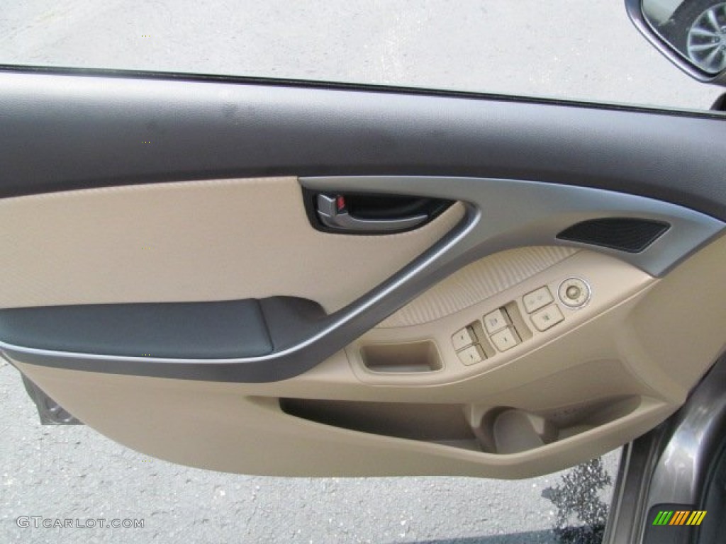 2013 Elantra GLS - Desert Bronze / Beige photo #6