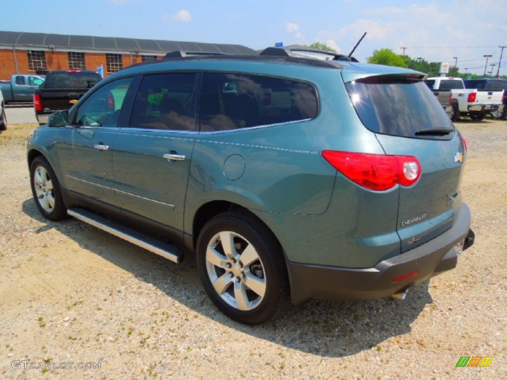 Silver Moss Metallic 2009 Chevrolet Traverse LTZ AWD Exterior Photo #65658973