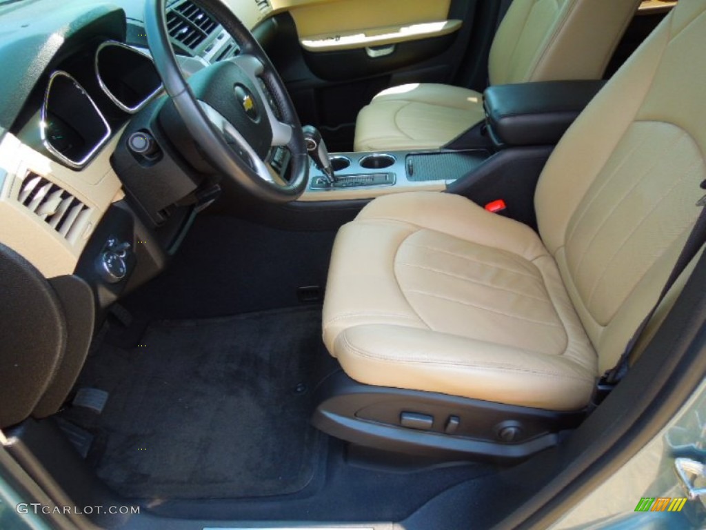 Cashmere/Ebony Interior 2009 Chevrolet Traverse LTZ AWD Photo #65659000