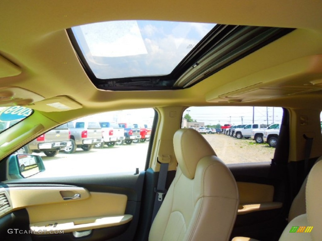 2009 Traverse LTZ AWD - Silver Moss Metallic / Cashmere/Ebony photo #11