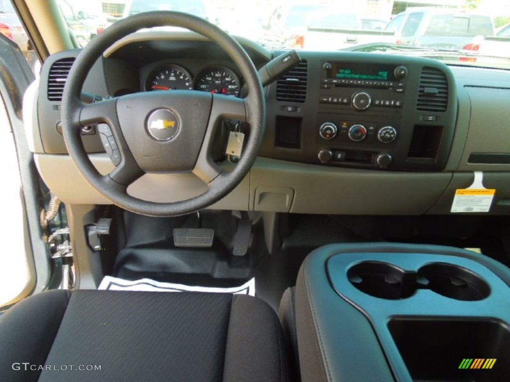 2012 Silverado 1500 LS Extended Cab - Blue Granite Metallic / Dark Titanium photo #17