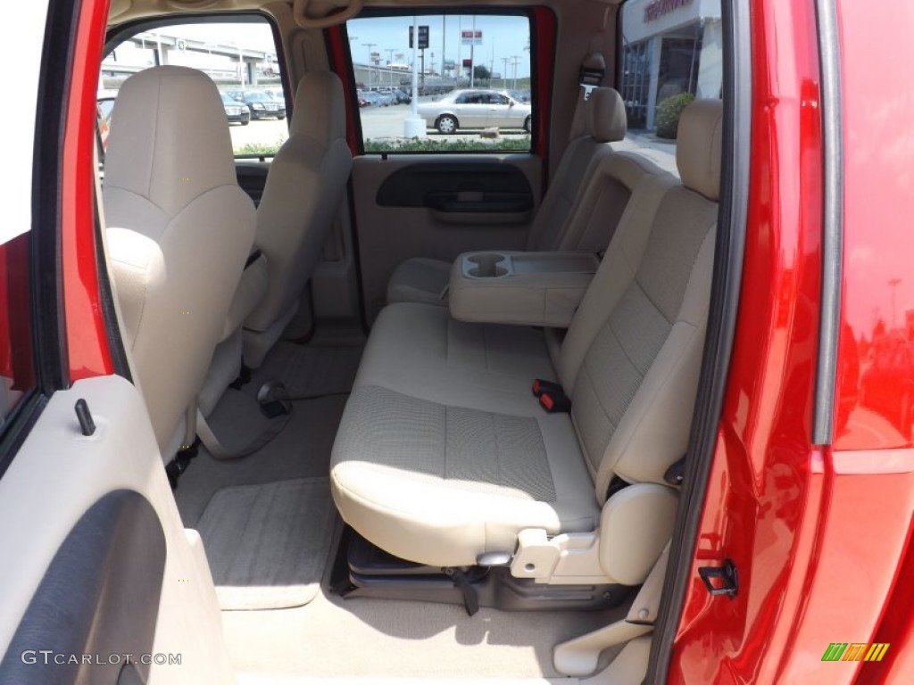 2007 F250 Super Duty XLT Crew Cab - Red Clearcoat / Tan photo #13