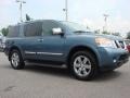 2010 Lakeshore Slate Blue Metallic Nissan Armada Platinum  photo #2