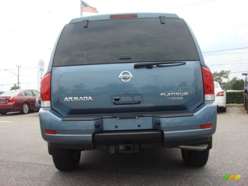 2010 Armada Platinum - Lakeshore Slate Blue Metallic / Stone photo #5