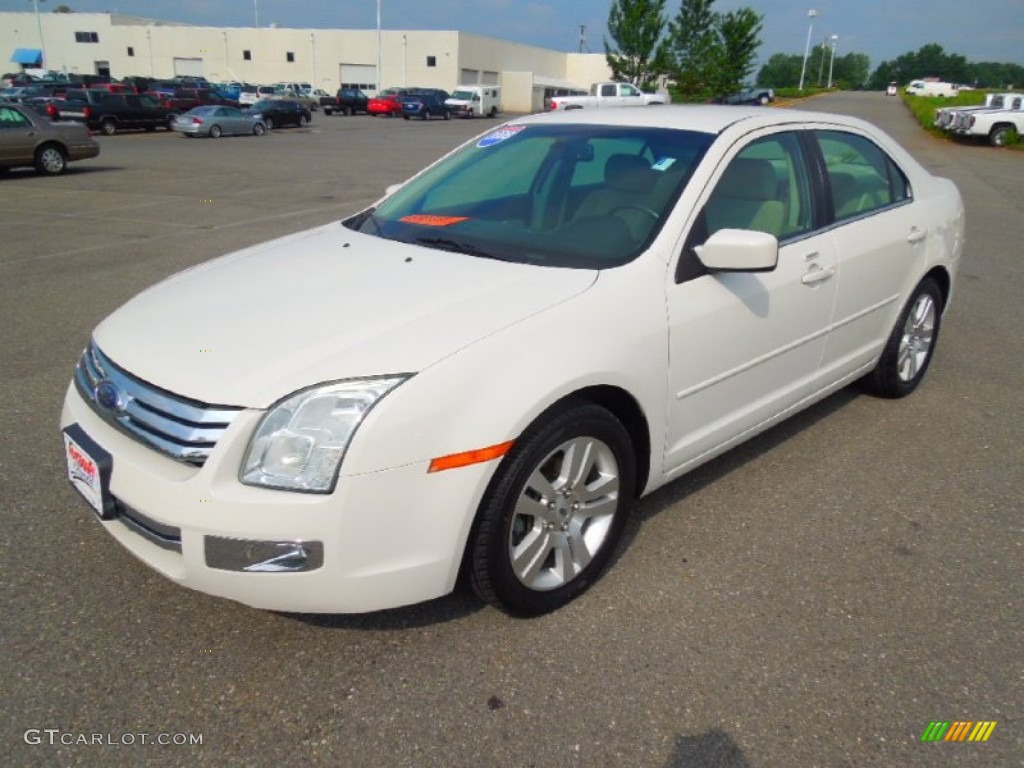 2008 Fusion SEL V6 - White Suede / Medium Light Stone photo #1