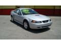 2002 Satin Silver Metallic Ford Mustang V6 Coupe  photo #1