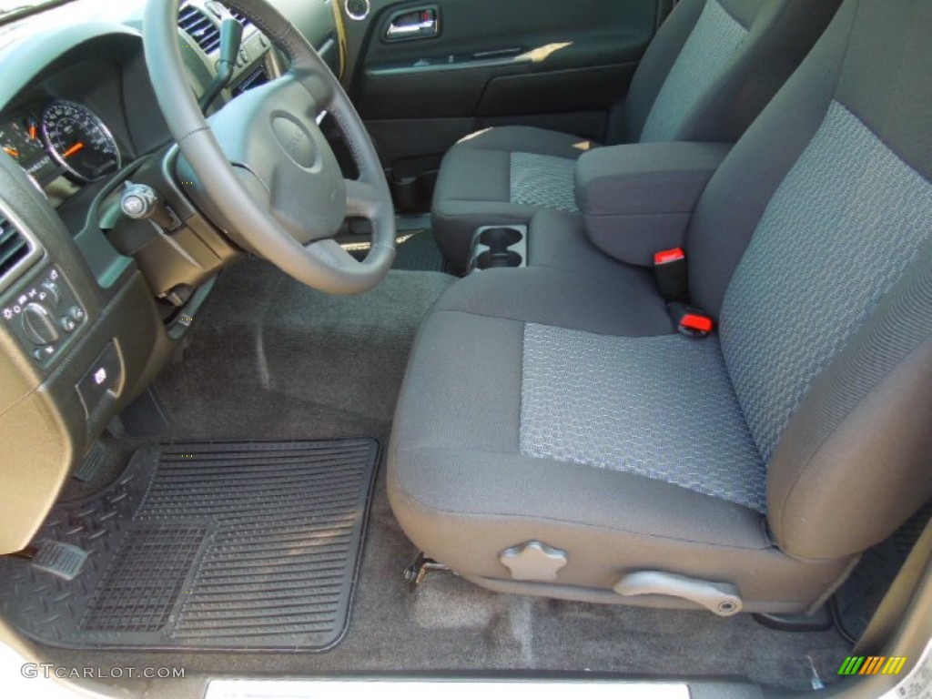 Ebony Interior 2012 GMC Canyon SLE Crew Cab 4x4 Photo #65665372