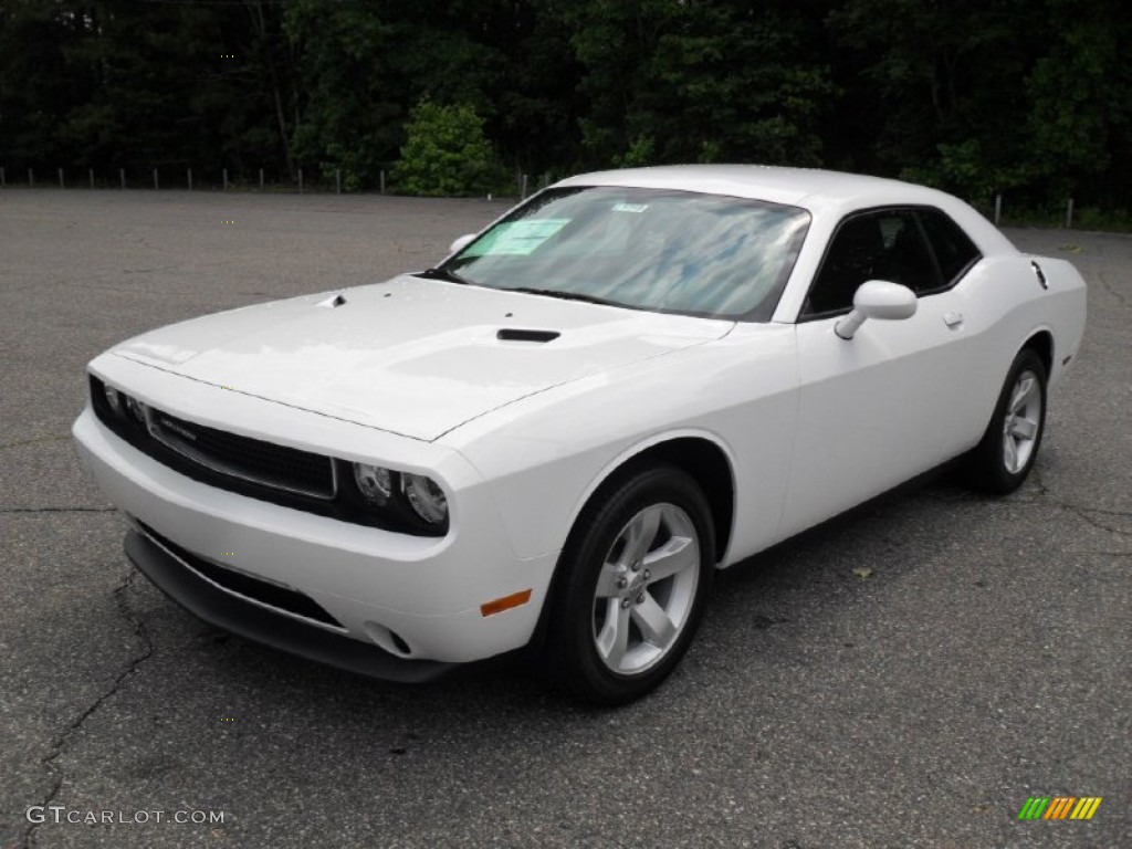 Bright White Dodge Challenger