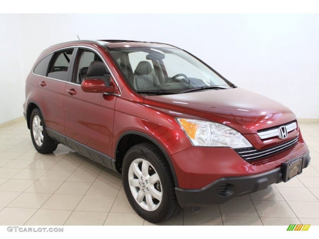 2007 CR-V EX-L 4WD - Tango Red Pearl / Gray photo #1