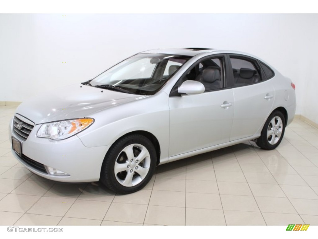 2009 Elantra SE Sedan - Quicksilver / Gray photo #3