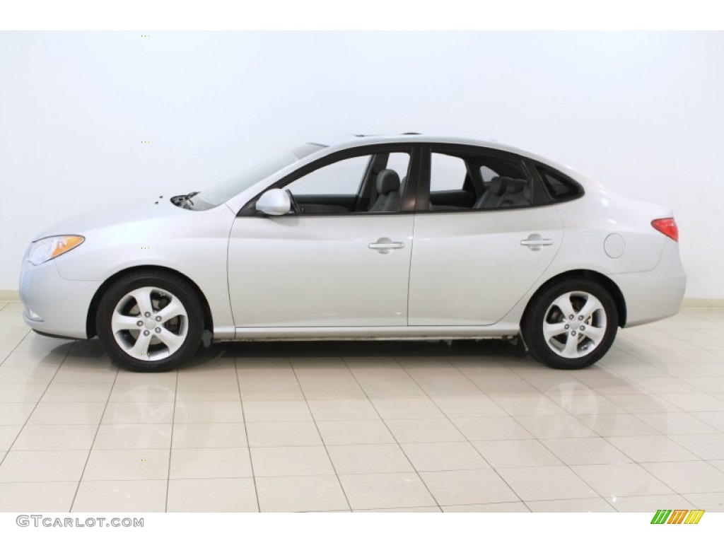 2009 Elantra SE Sedan - Quicksilver / Gray photo #4