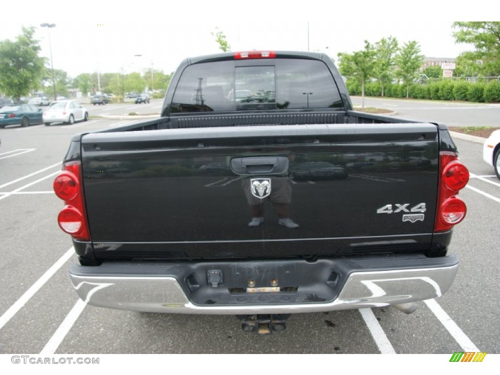 2008 Ram 1500 Laramie Quad Cab 4x4 - Brilliant Black Crystal Pearl / Medium Slate Gray photo #5