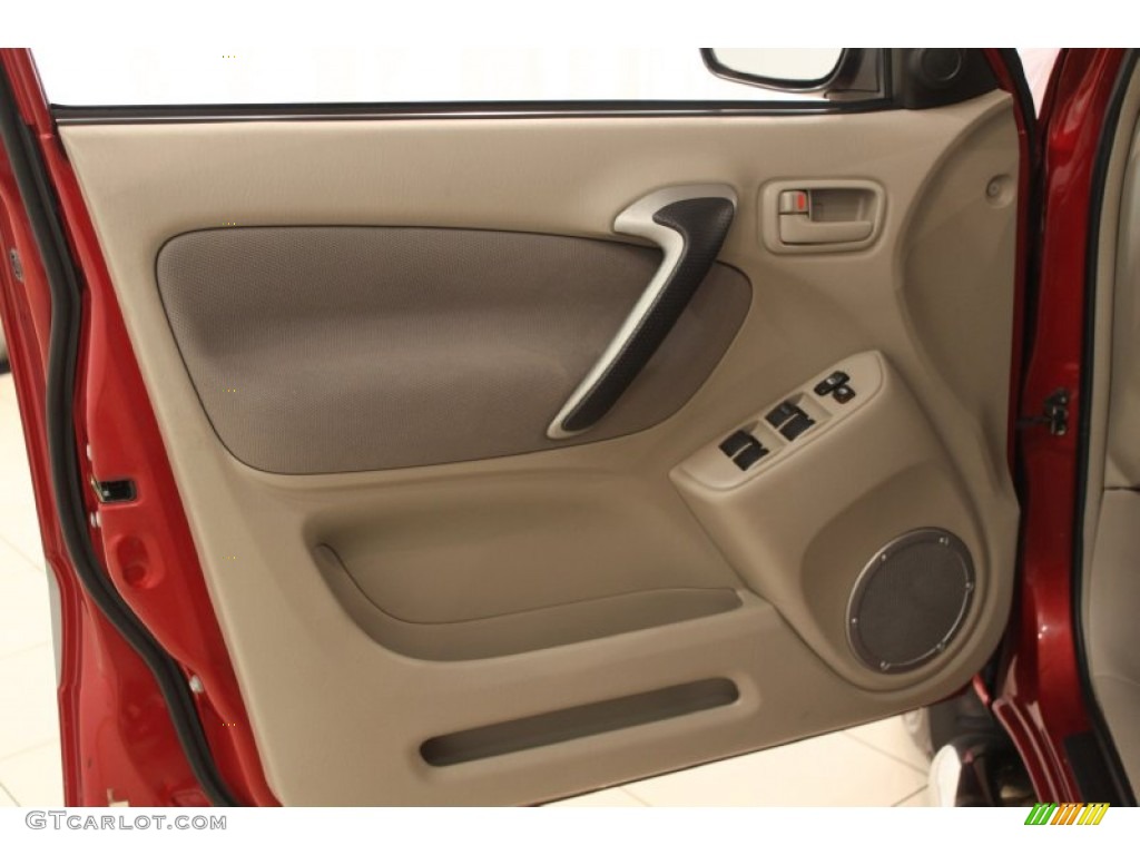 2002 RAV4 4WD - Impulse Red / Taupe photo #5