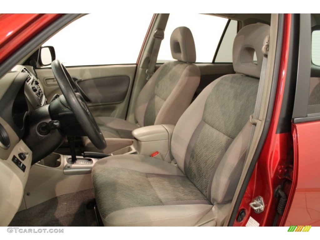 2002 RAV4 4WD - Impulse Red / Taupe photo #6