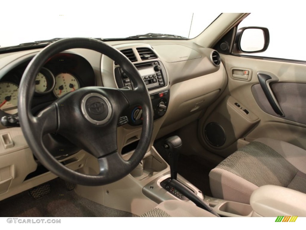 2002 RAV4 4WD - Impulse Red / Taupe photo #7