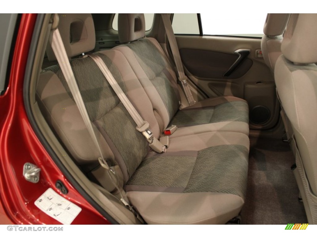 2002 RAV4 4WD - Impulse Red / Taupe photo #12