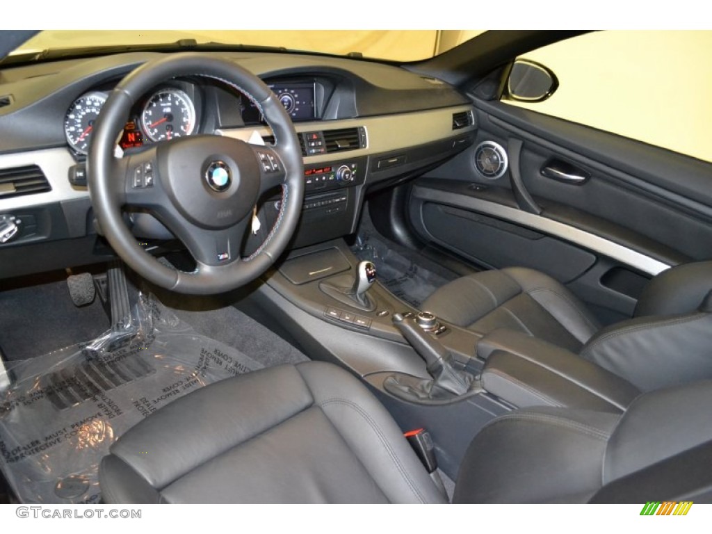 Black Novillo Leather Interior 2009 BMW M3 Coupe Photo #65670091