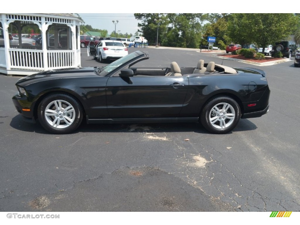 Black 2012 Ford Mustang V6 Convertible Exterior Photo #65671662