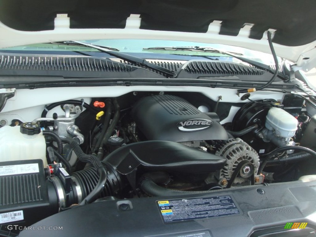 2005 GMC Sierra 1500 SLE Extended Cab 4x4 Engine Photos