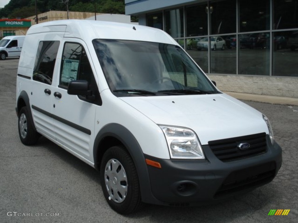 Frozen White 2012 Ford Transit Connect XL Van Exterior Photo #65677168