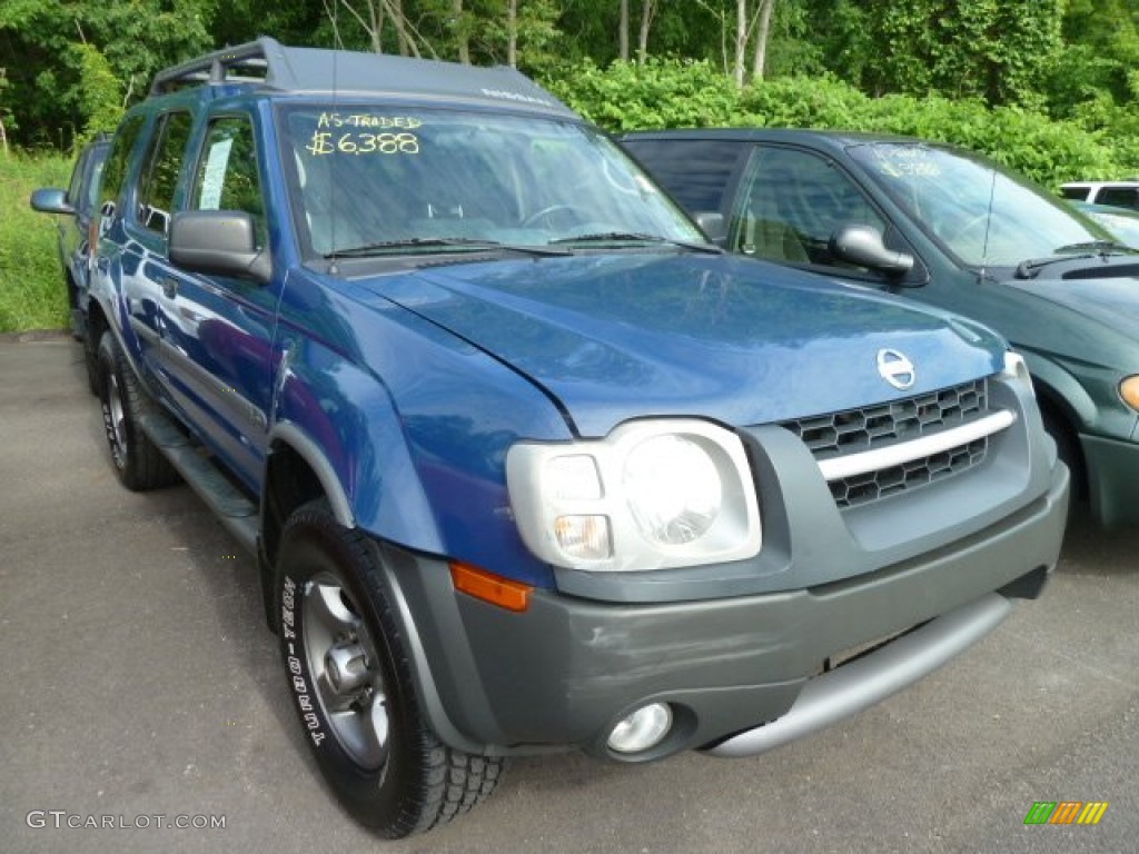 2002 Xterra SE V6 4x4 - Just Blue Metallic / Gray Celadon photo #1