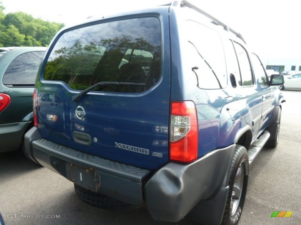 2002 Xterra SE V6 4x4 - Just Blue Metallic / Gray Celadon photo #2
