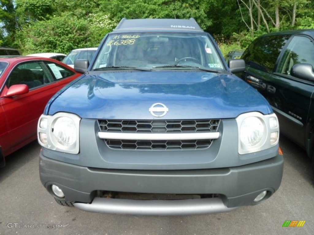 2002 Xterra SE V6 4x4 - Just Blue Metallic / Gray Celadon photo #5