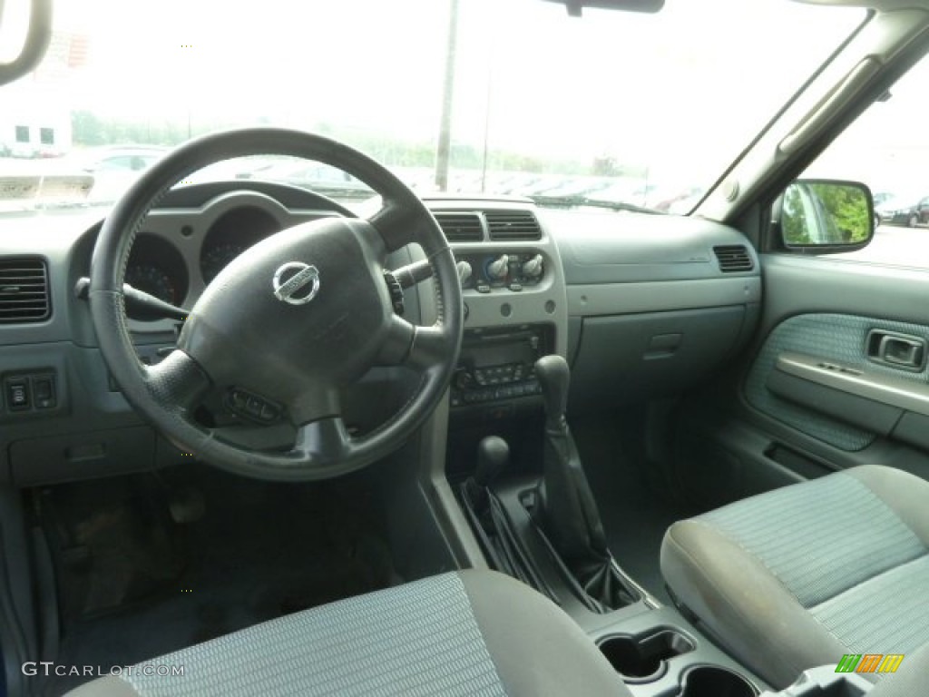 2002 Xterra SE V6 4x4 - Just Blue Metallic / Gray Celadon photo #9