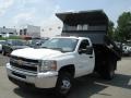 2012 Summit White Chevrolet Silverado 3500HD WT Regular Cab 4x4 Dump Truck  photo #2