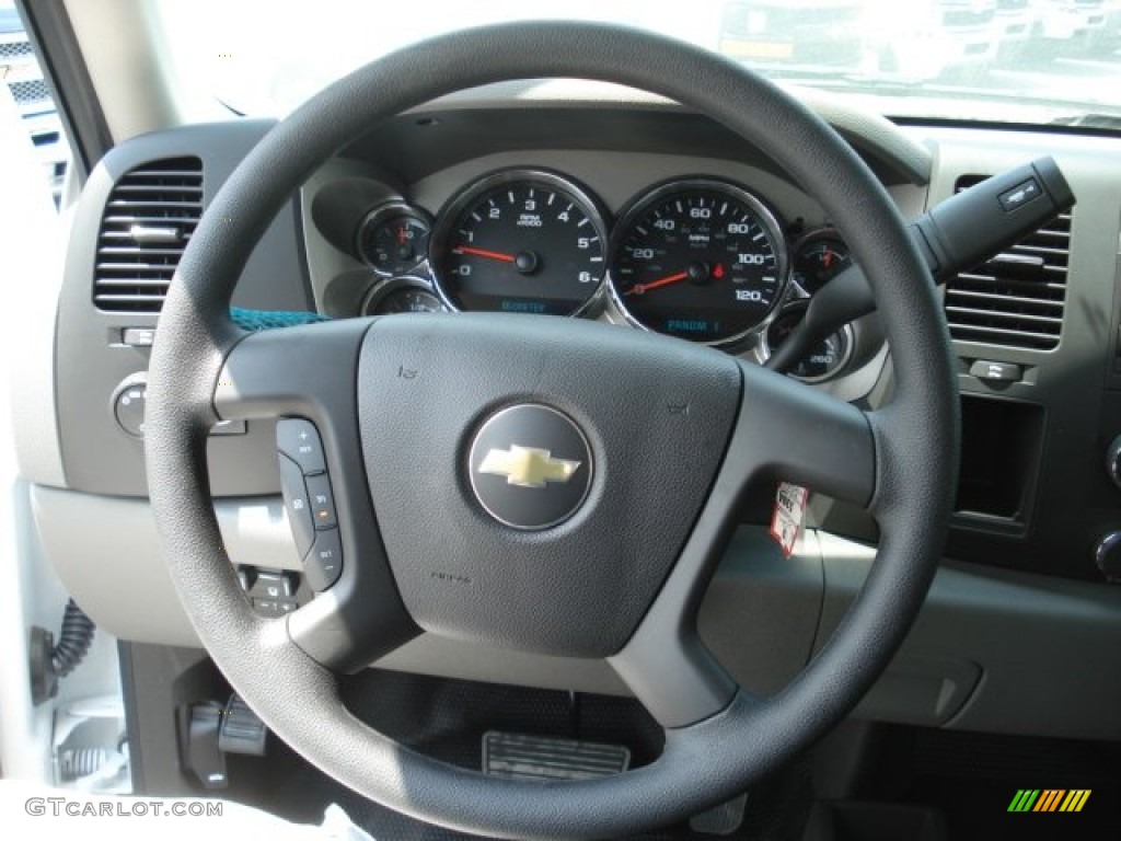 2012 Chevrolet Silverado 2500HD Work Truck Regular Cab 4x4 Chassis Dark Titanium Steering Wheel Photo #65682363