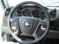 Dark Titanium 2012 Chevrolet Silverado 2500HD Work Truck Regular Cab 4x4 Chassis Steering Wheel