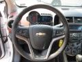 Jet Black/Brick 2012 Chevrolet Sonic LTZ Hatch Steering Wheel