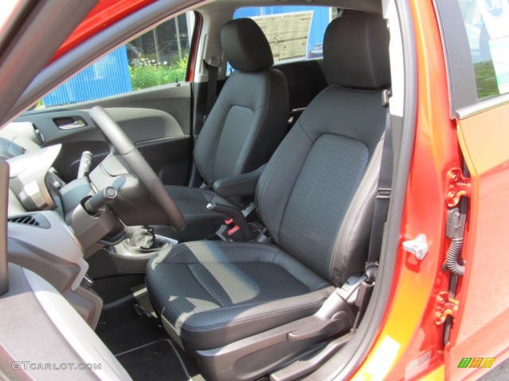 Dark Pewter/Dark Titanium Interior 2012 Chevrolet Sonic LTZ Hatch Photo #65682909