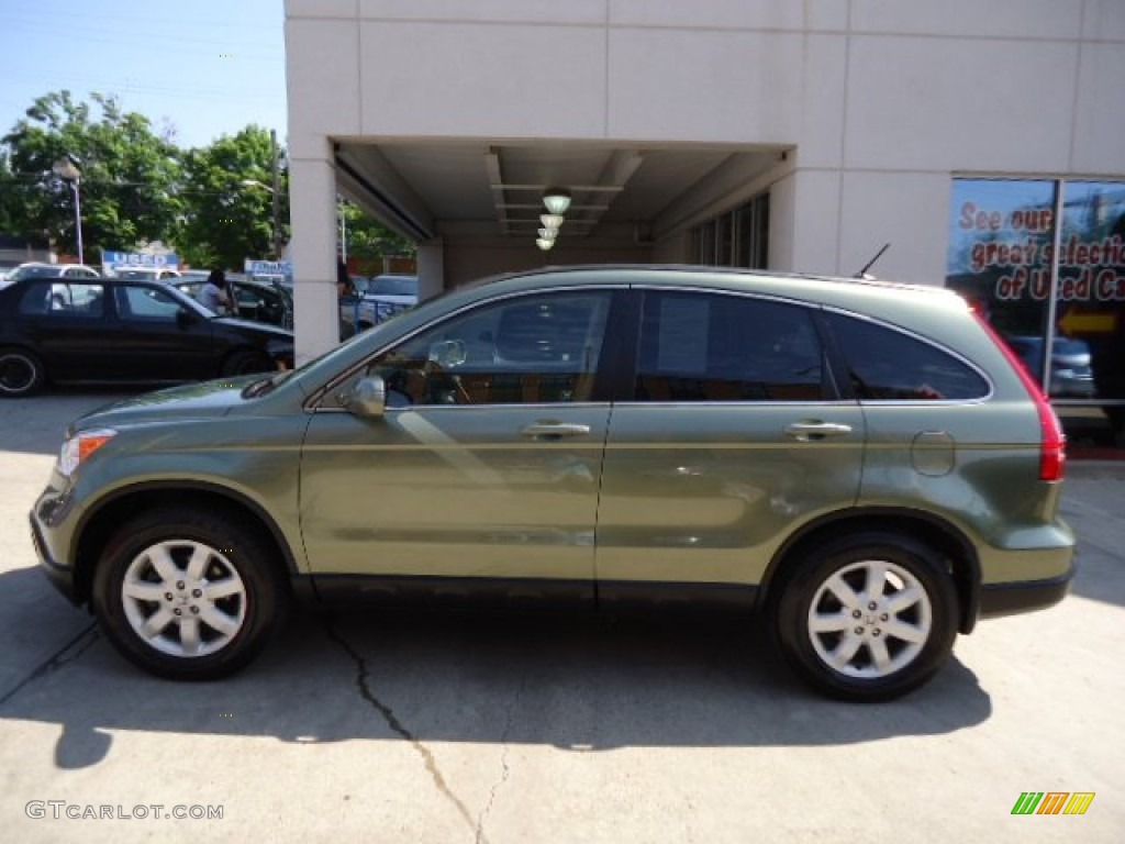 2009 CR-V EX-L 4WD - Green Tea Metallic / Ivory photo #2