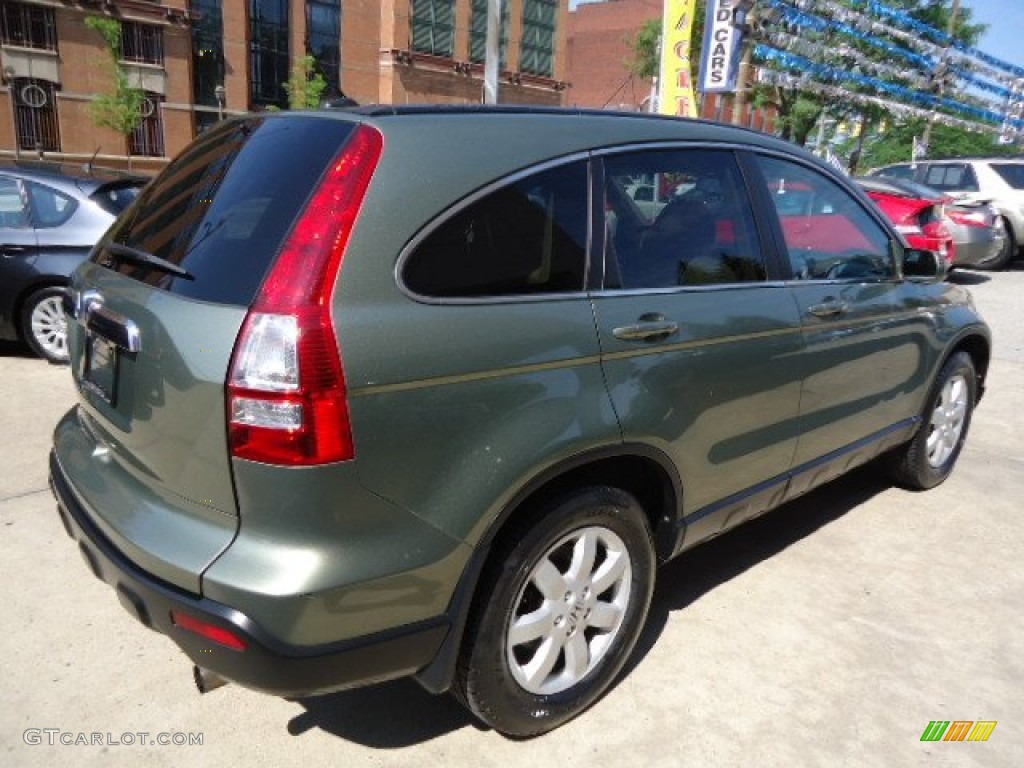 2009 CR-V EX-L 4WD - Green Tea Metallic / Ivory photo #11