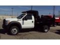 Oxford White - F550 Super Duty XL Regular Cab 4x4 Dump Truck Photo No. 1