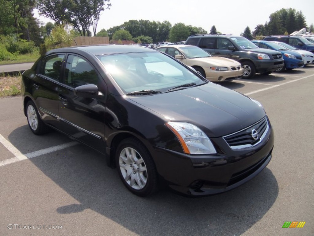 2010 Sentra 2.0 S - Espresso Black Metallic / Charcoal photo #1