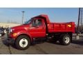 Bright Red 2011 Ford F650 Super Duty Regular Cab Chassis