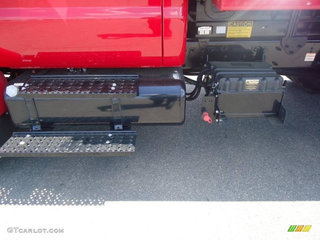 2011 F650 Super Duty Regular Cab Chassis - Bright Red / Steel Grey photo #3