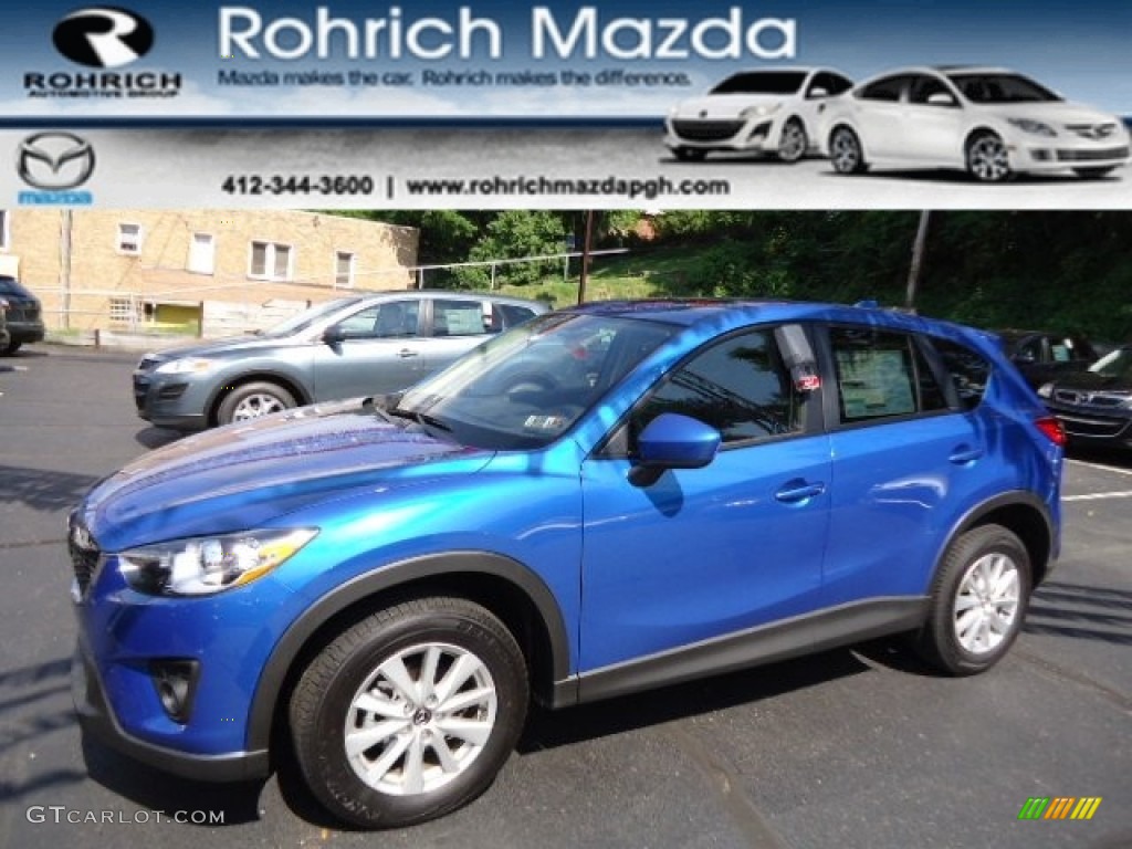 2013 CX-5 Touring AWD - Sky Blue Mica / Black photo #1