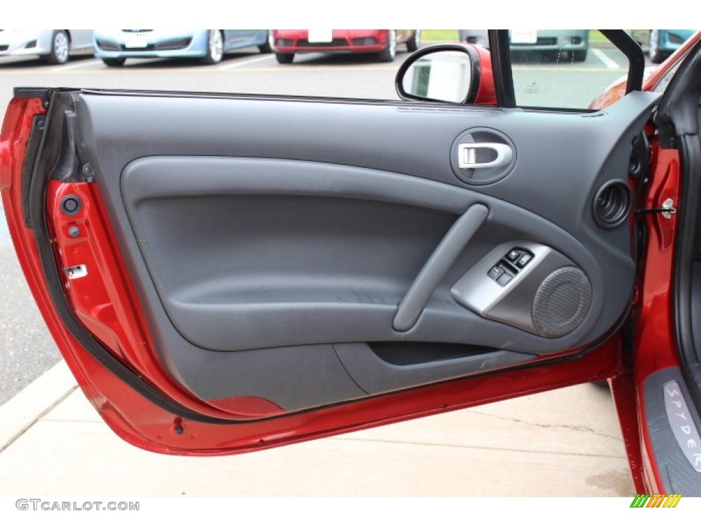 2011 Mitsubishi Eclipse Spyder GS Sport Dark Charcoal Door Panel Photo #65685381