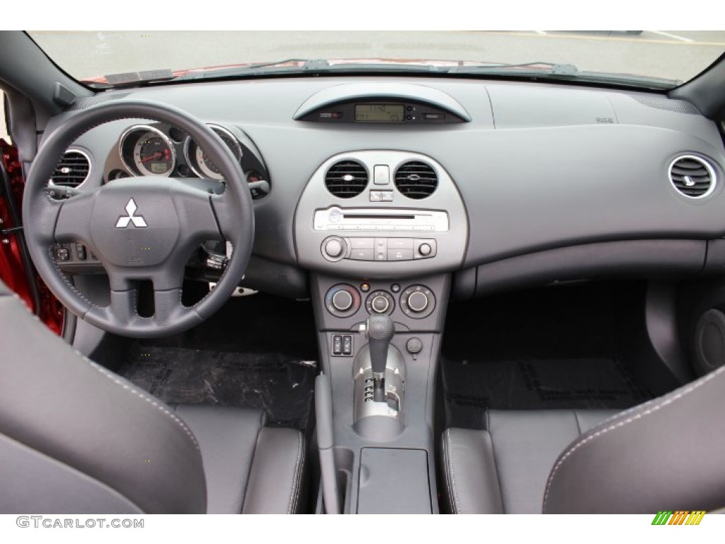 2011 Mitsubishi Eclipse Spyder GS Sport Dark Charcoal Dashboard Photo #65685399