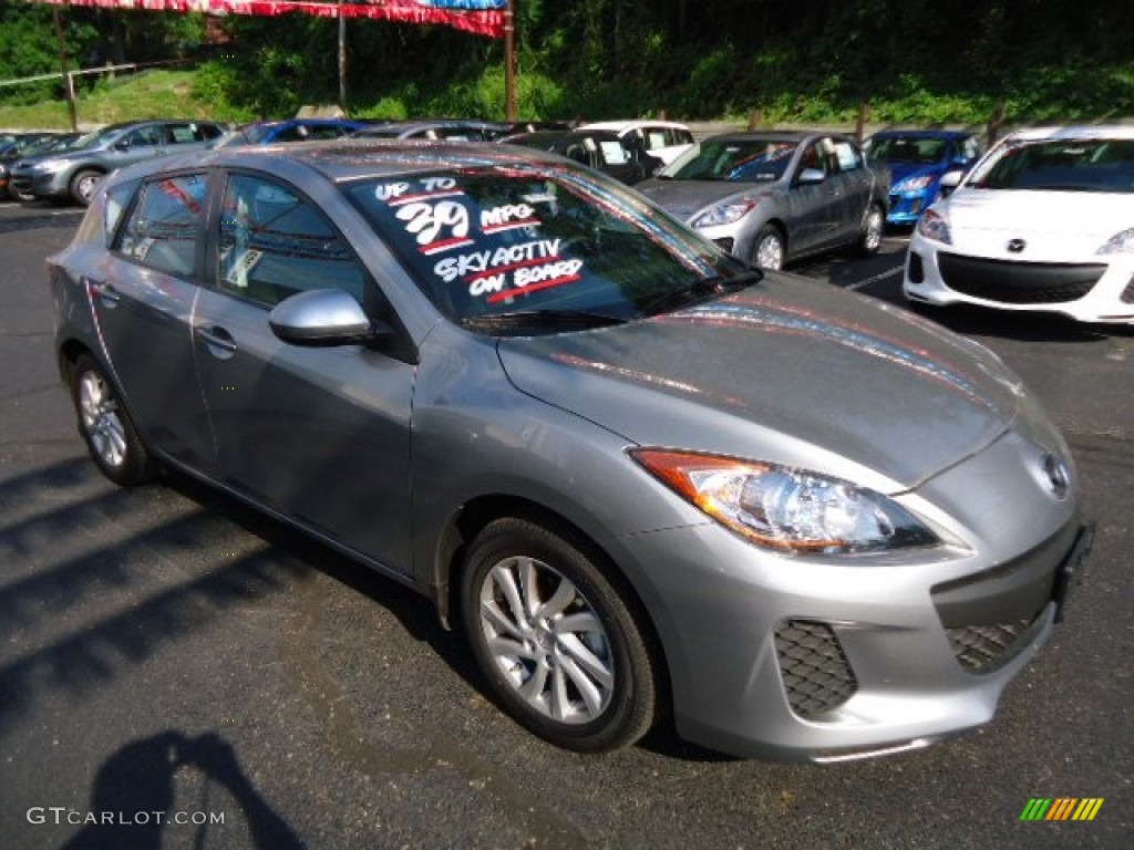 2012 MAZDA3 i Touring 5 Door - Liquid Silver Metallic / Black photo #7