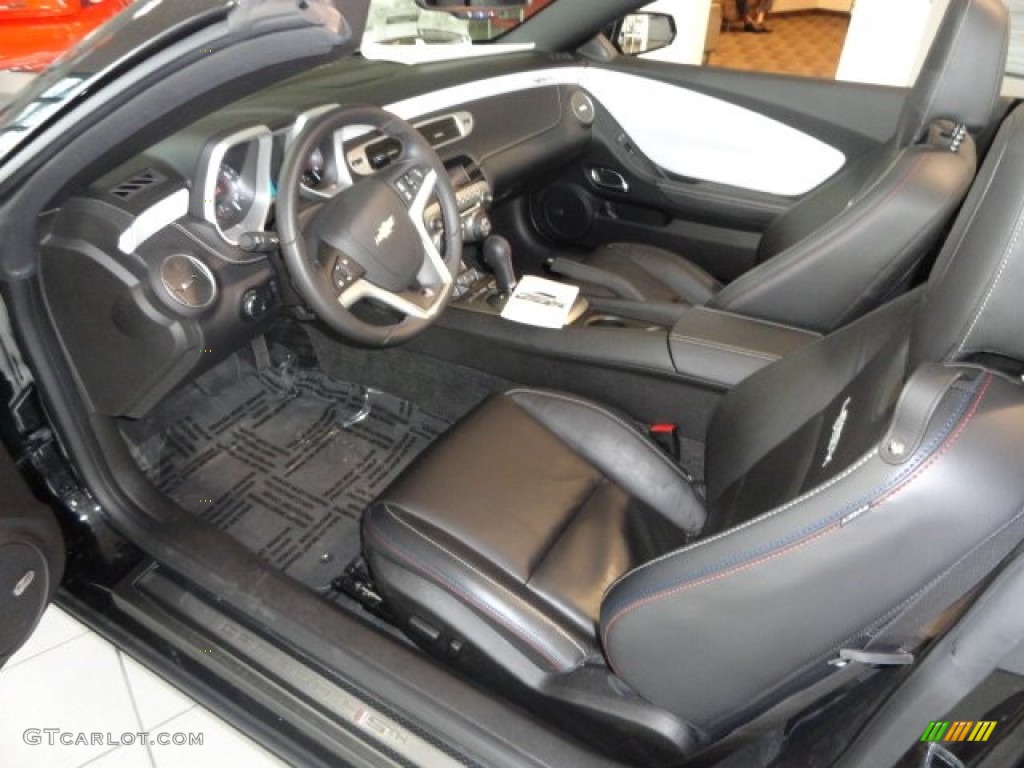 Jet Black Interior 2012 Chevrolet Camaro LT 45th Anniversary Edition Convertible Photo #65685813