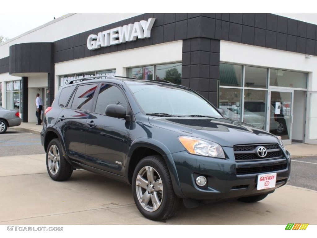 2010 RAV4 Sport - Black Forest Pearl / Dark Charcoal photo #3