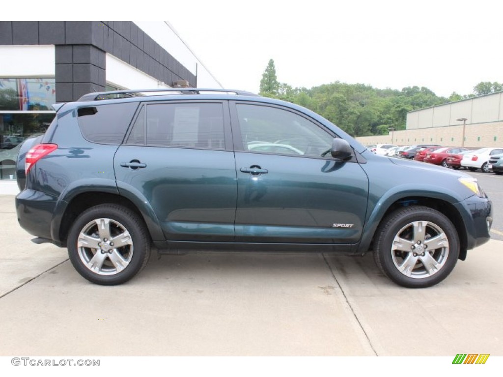 2010 RAV4 Sport - Black Forest Pearl / Dark Charcoal photo #4