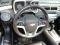 Jet Black 2012 Chevrolet Camaro LT 45th Anniversary Edition Convertible Steering Wheel
